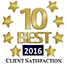 10 Best 2016 Client Satisfaction