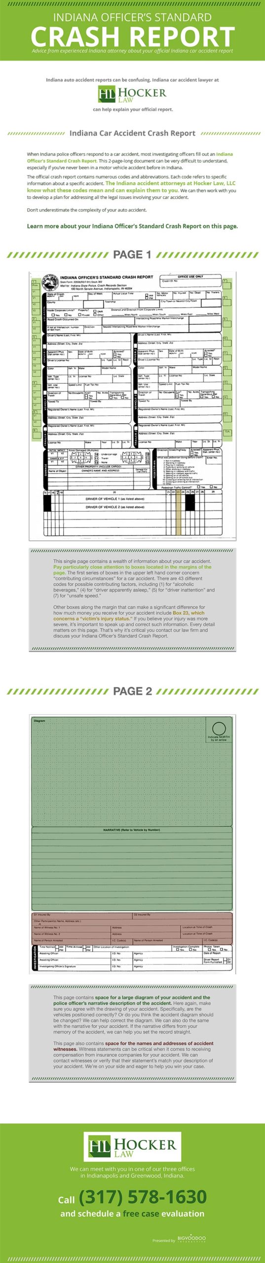 Indiana Auto Accident Report Hocker Law, LLC